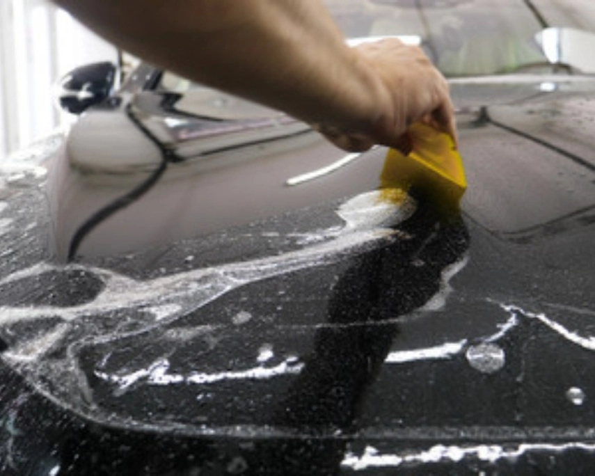 knightdale raleigh ppf experts - Eternal Shade NC applying ppf on a car