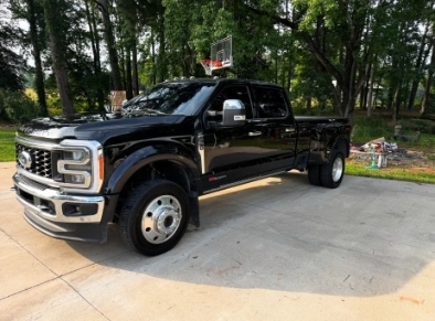 automotive window tinting on a black truck
